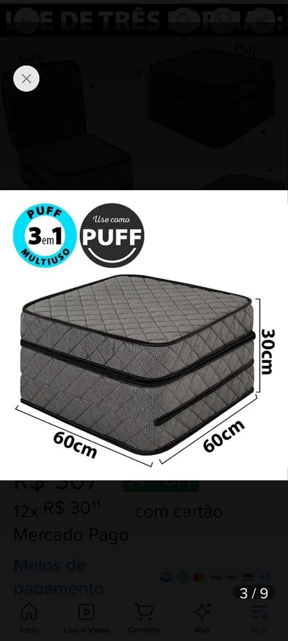 Os 03 Puffs por 300 reais !