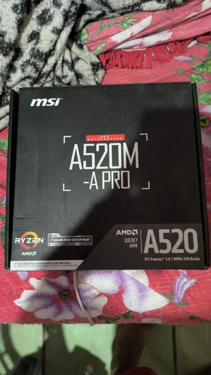 Placa mãe MSI a520m