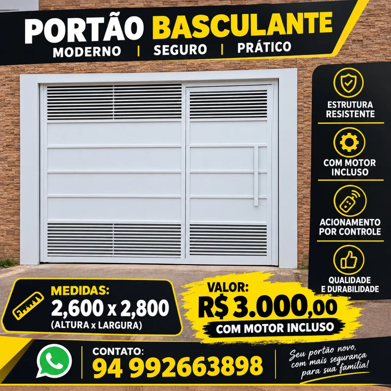 Portão Basculante  - Foto 2