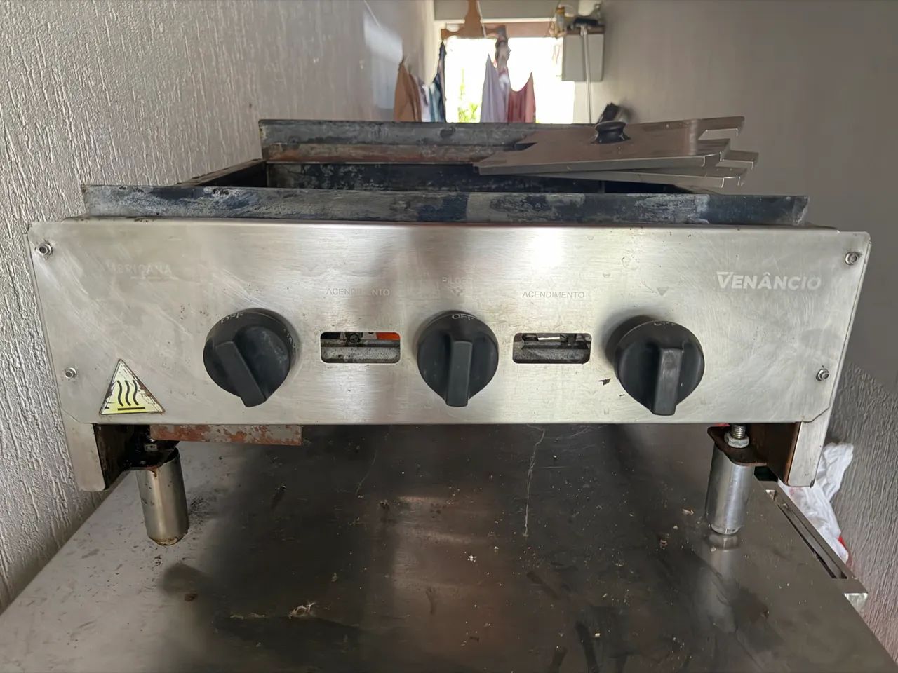 Chapa Bifeteira A Gás Venâncio Aço Inox 60cm  - Foto 2