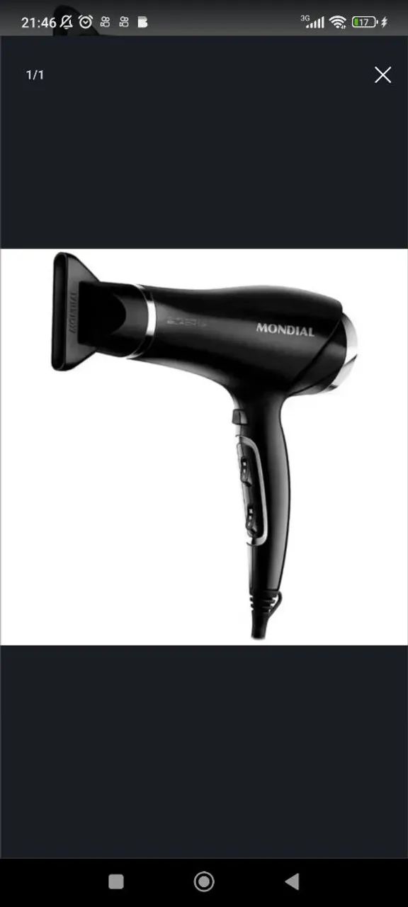 Secador R$200 