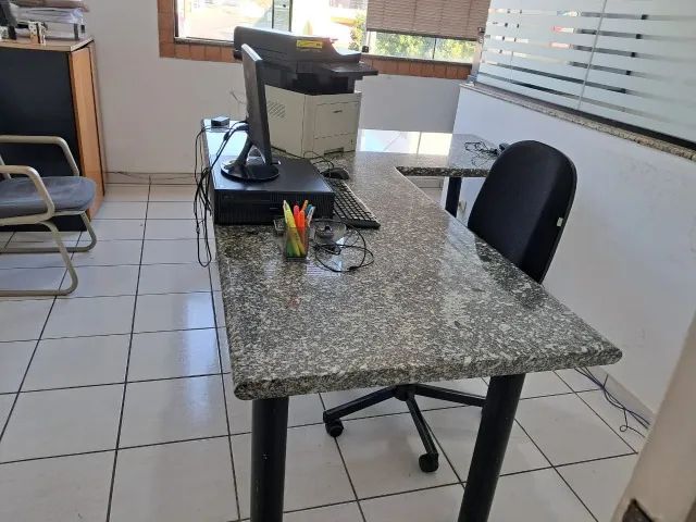 MESA DE GRANITO EM "L" - Foto 2