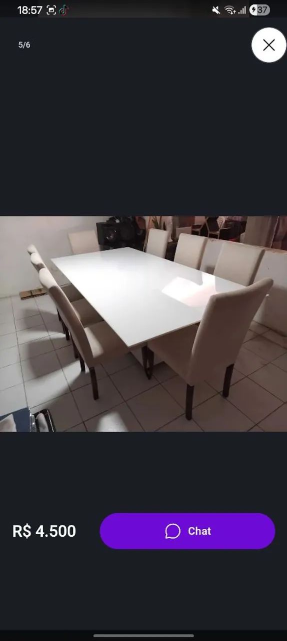 Mesa com 8 Cadeiras - Foto 2