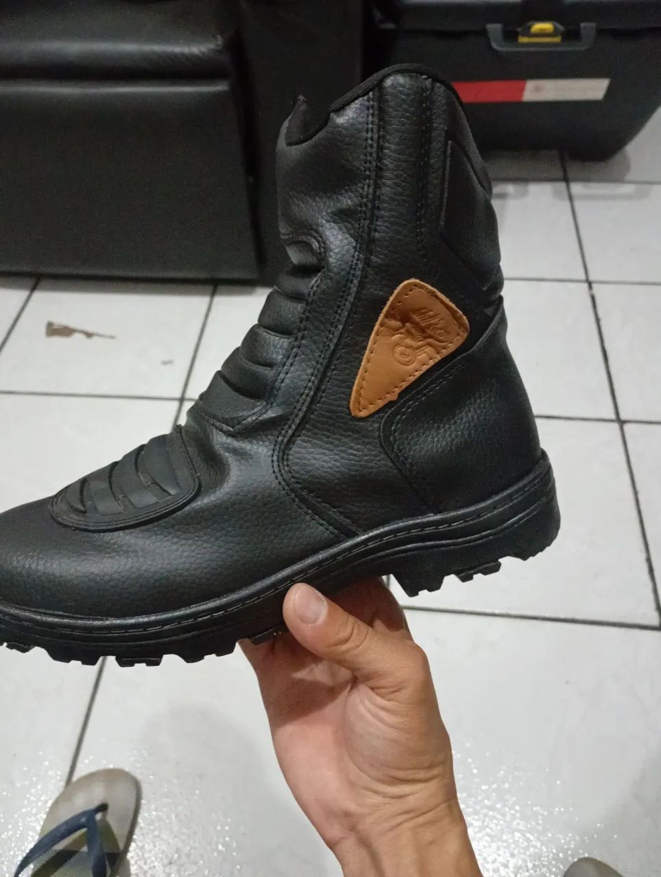 Bota masculina motoqueiro  - Foto 3