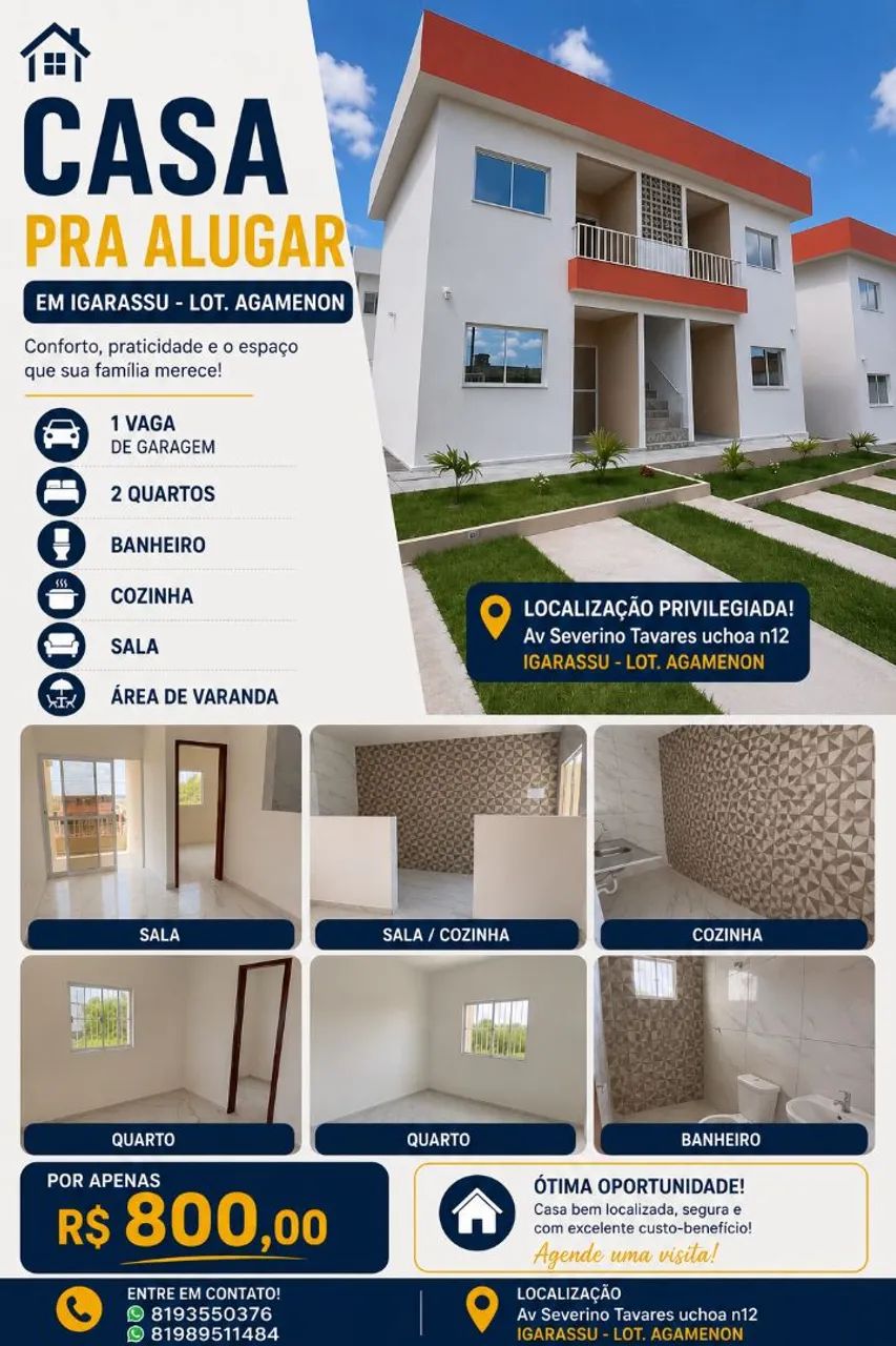 Casa pra alugar Igarassu