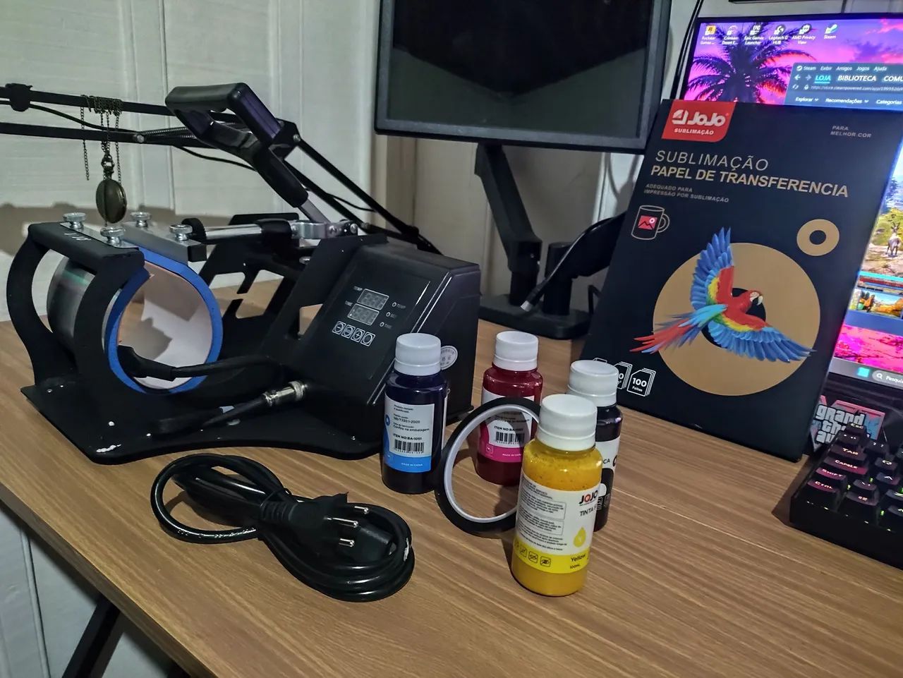 ? KIT COMPLETO DE SUBLIMAÇÃO + 12 CANECAS ? R$ 698