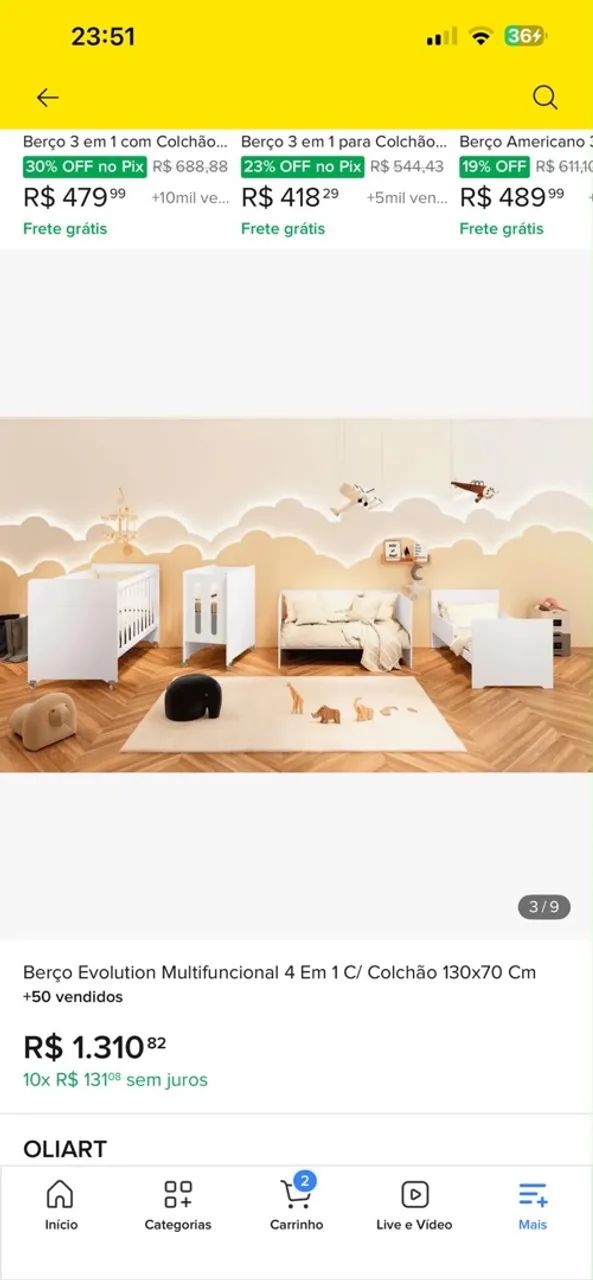 berço evolutivo 4 em 1 - Foto 5