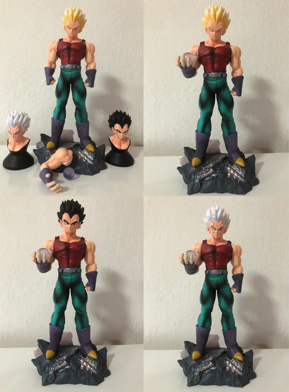 DRAGON BALL VEGETA BABY 19CM COM 5 ÍTENS EXTRAS 