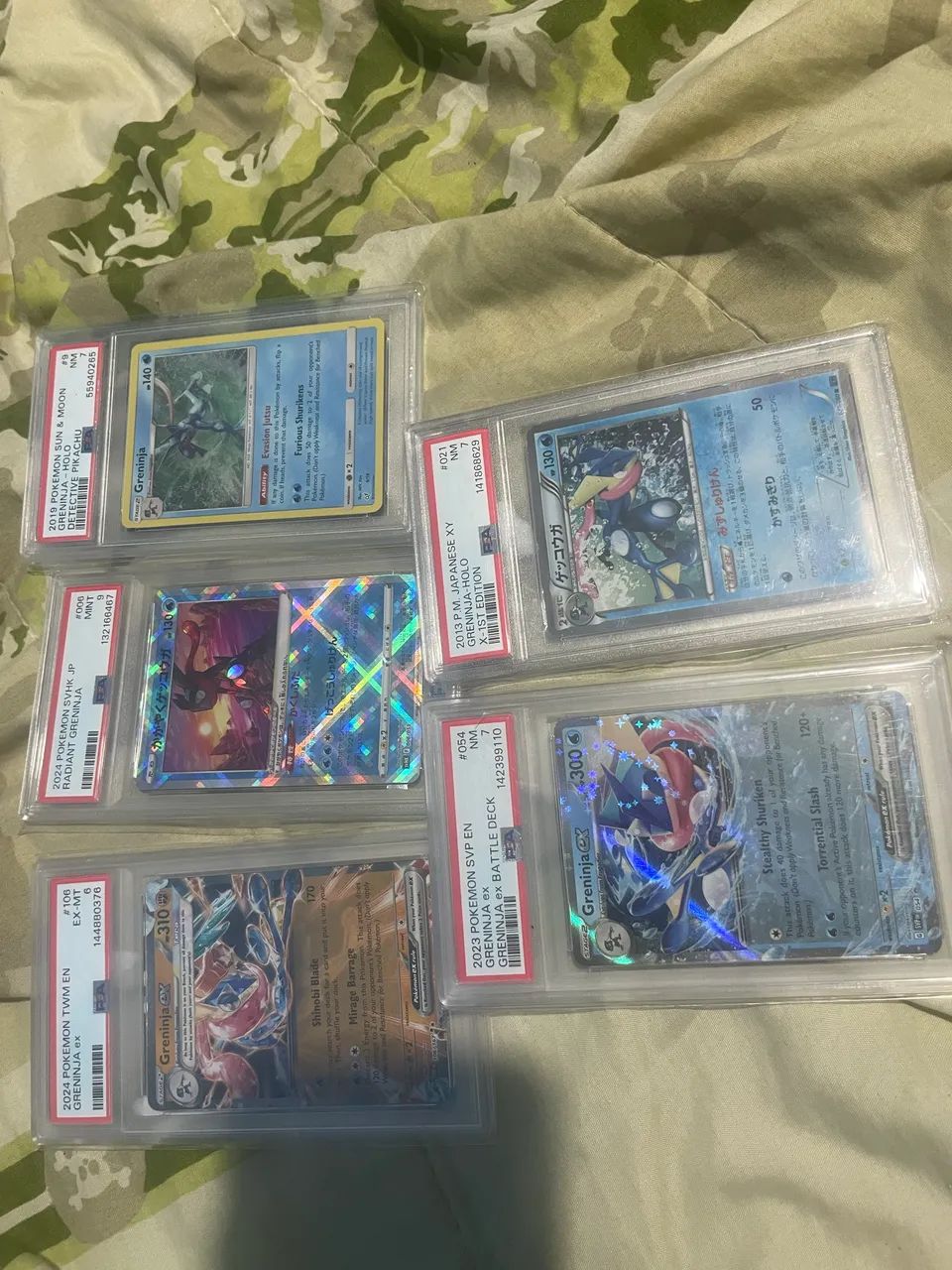 Combo greninja cartas normais e psa