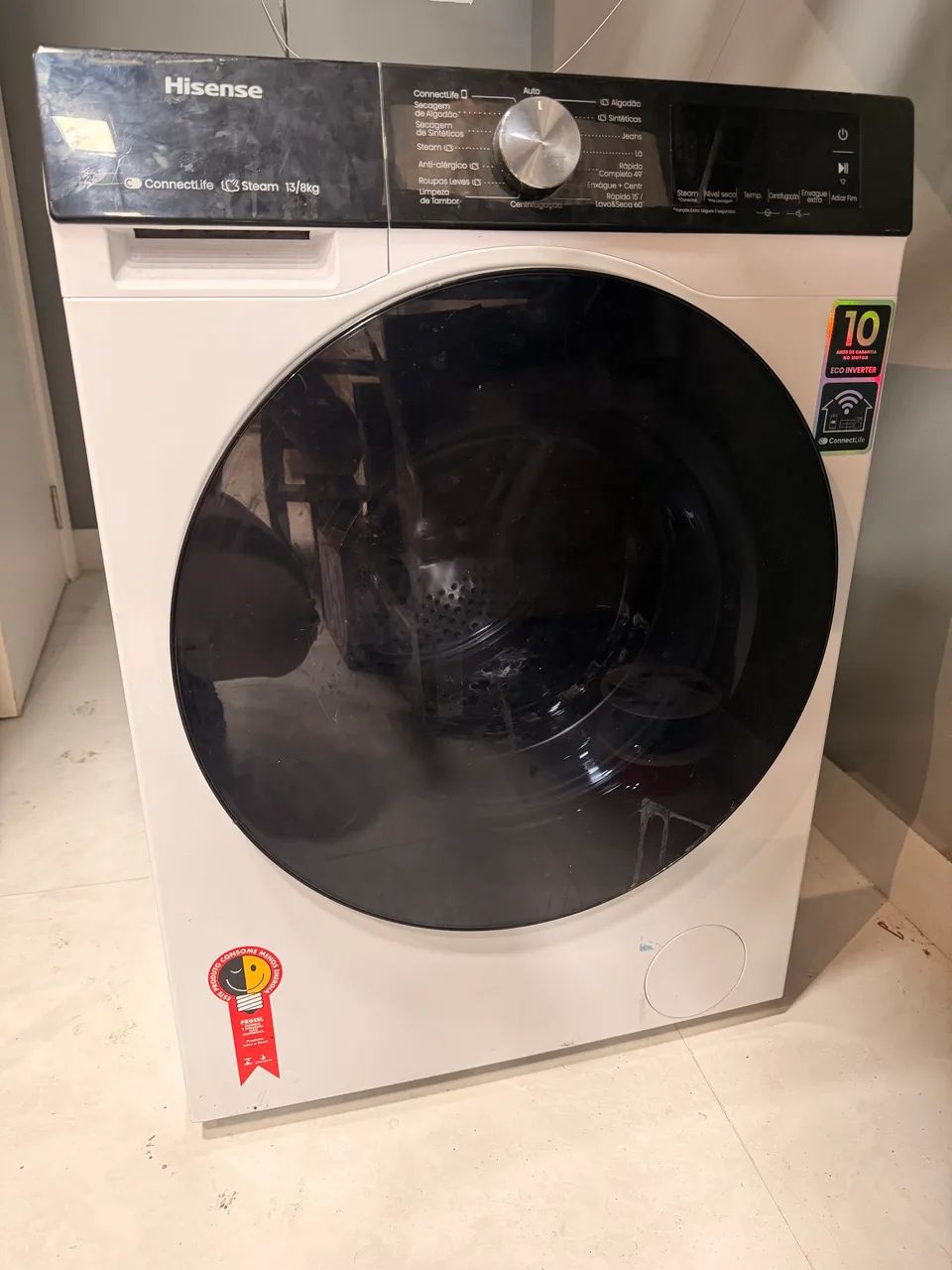 Lava e Seca Hisense 13kg/8kg COM DEFEITO
