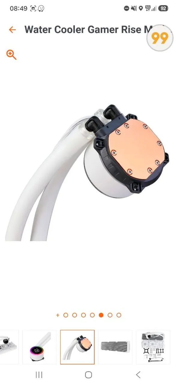 Walter cooler 360mm rise mode branco 