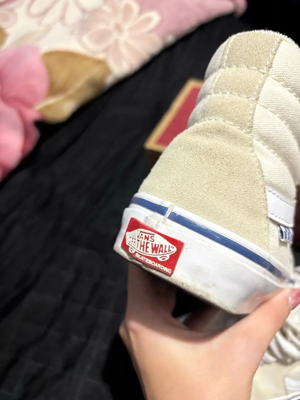 Vans sk8-Hi bege com azul importado  - Foto 3