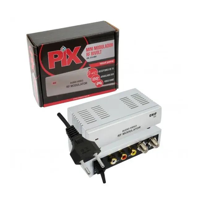 Mini Modulador RF Bivolt Pix 075-0802