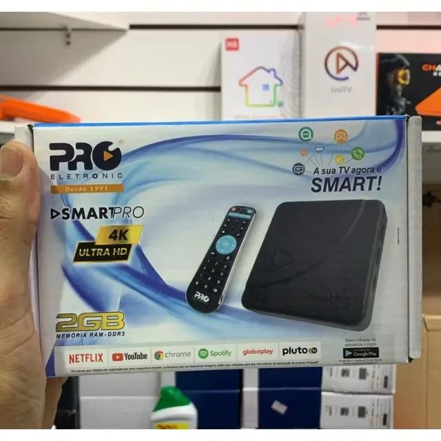 SmartPRO 4K HD Streaming player Transforma sua TV em Smart TV Proeletronic - Foto 5