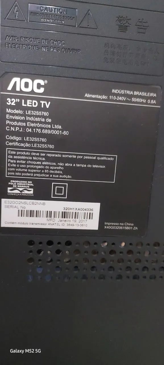 Tv Aoc 32 polegadas  - Foto 3