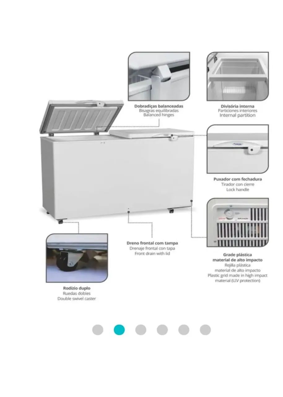 Freezer horizontal 503l  - Foto 5
