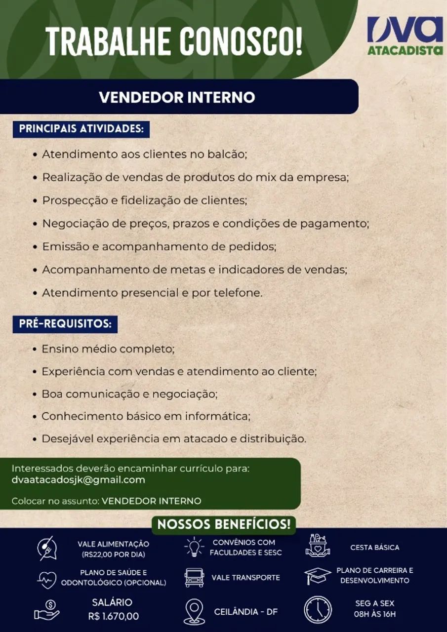 VENDEDOR INTERNO