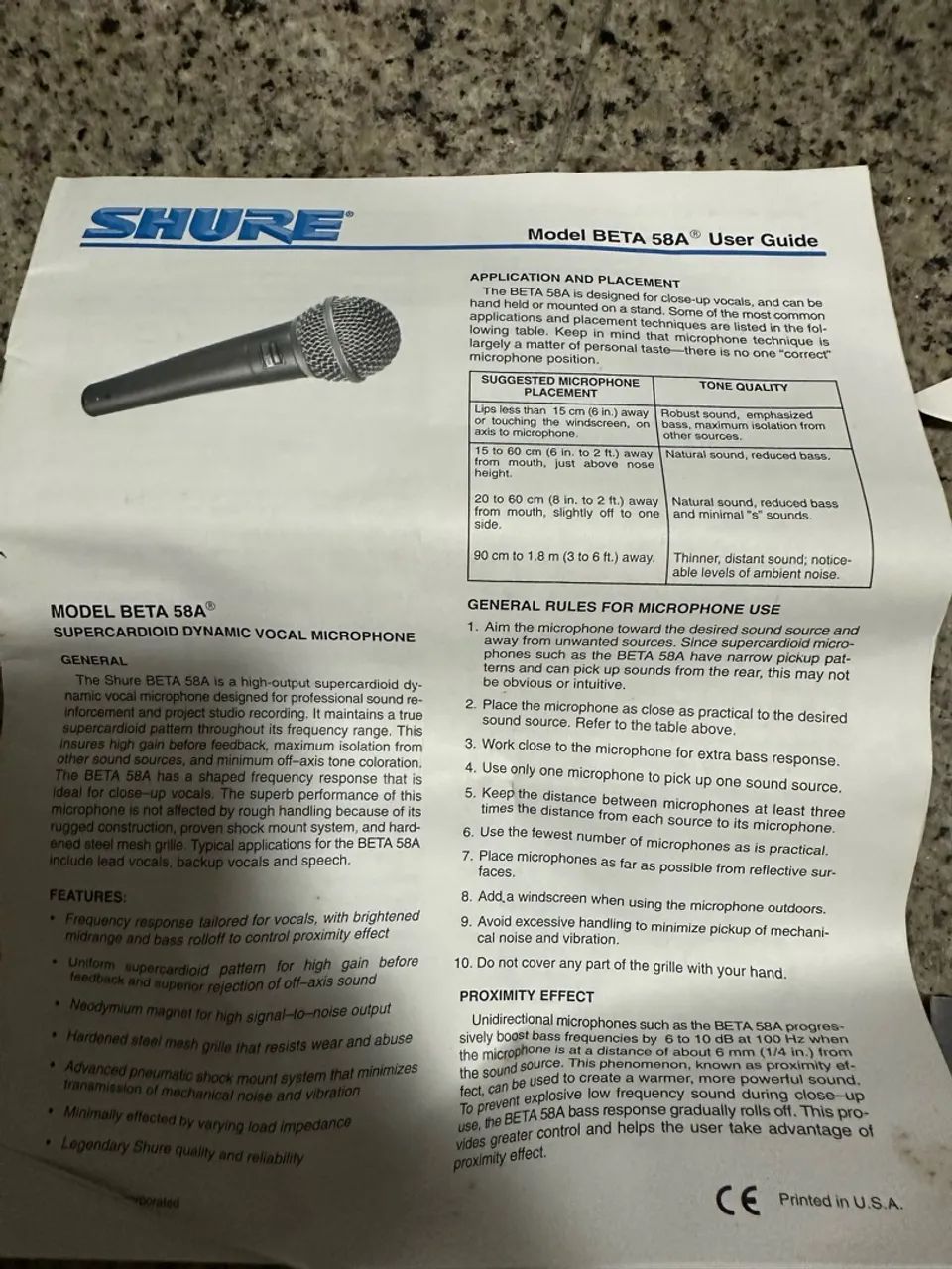 Microfone Shure Beta 58A Original - Foto 4