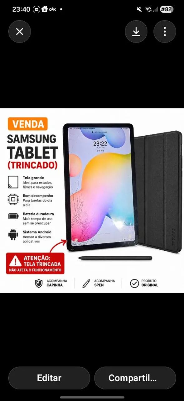 Samsung Galaxy Tab S6 Lite - LEIA O ANUNCIO - Foto 2