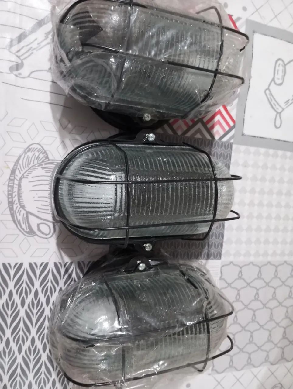  3 Lâmpadas exterior