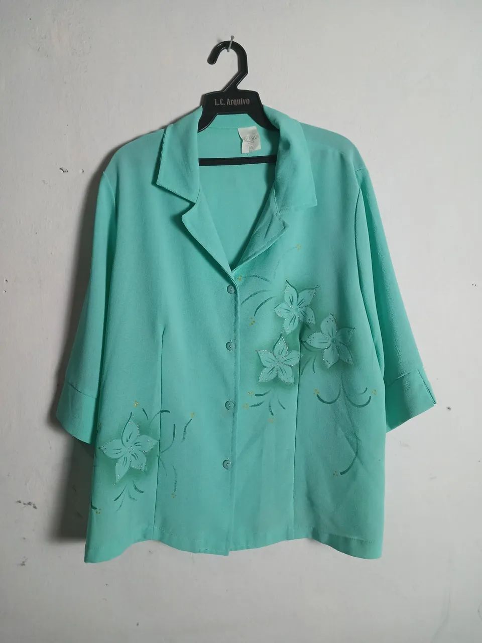  Blusa seshin com bordado floral  - Foto 5