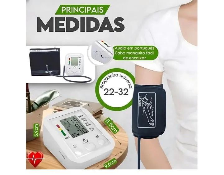 Aparelho de pressão digital de braço com detector arritmia e memória. - Foto 4