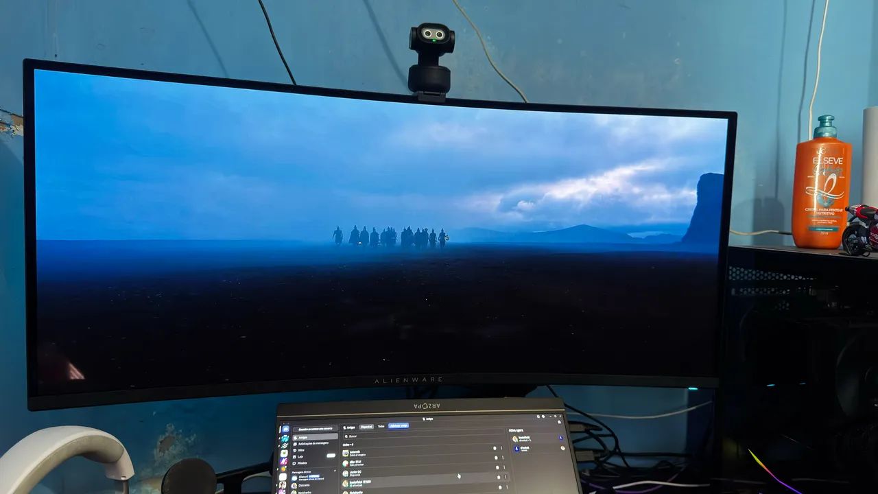 Monitor Gamer Curvo Alienware Qd-oled De 34" Aw3423dwf - Foto 2