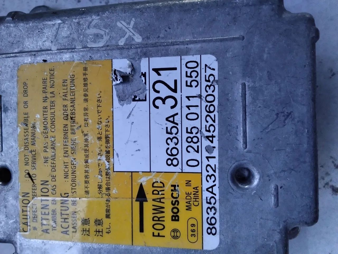 Módulo Central Airbag Mitsubishi Asx 8635a321 Sem Colisão - Foto 3
