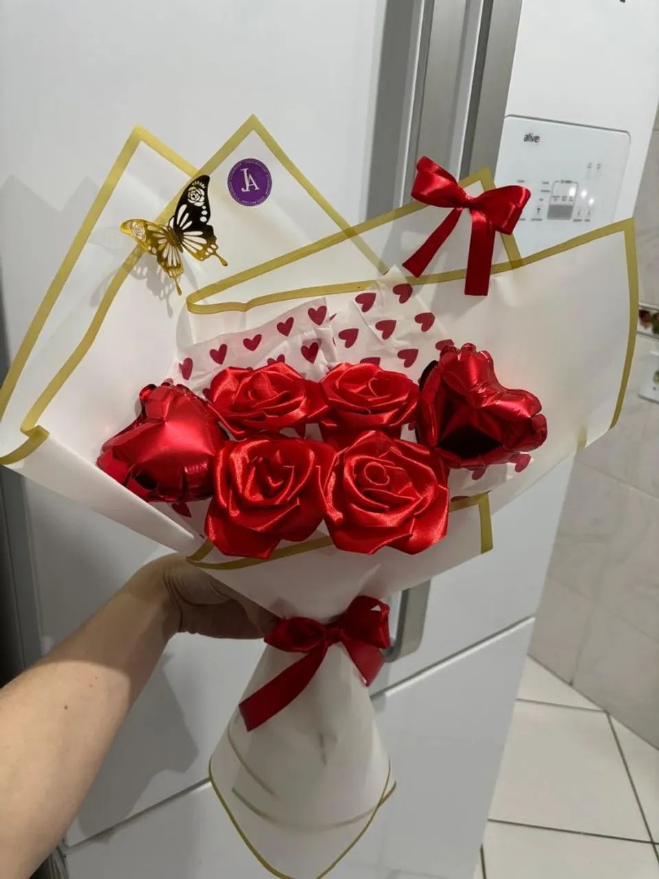 Buques de cetim personalizados feitos a mao sob encomenda *) - Foto 3