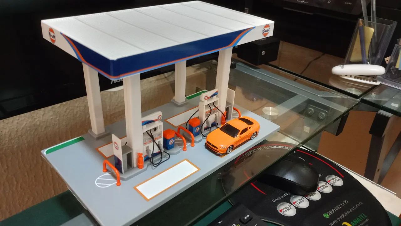 Diorama posto de gasolina escala 1/64 - Foto 2