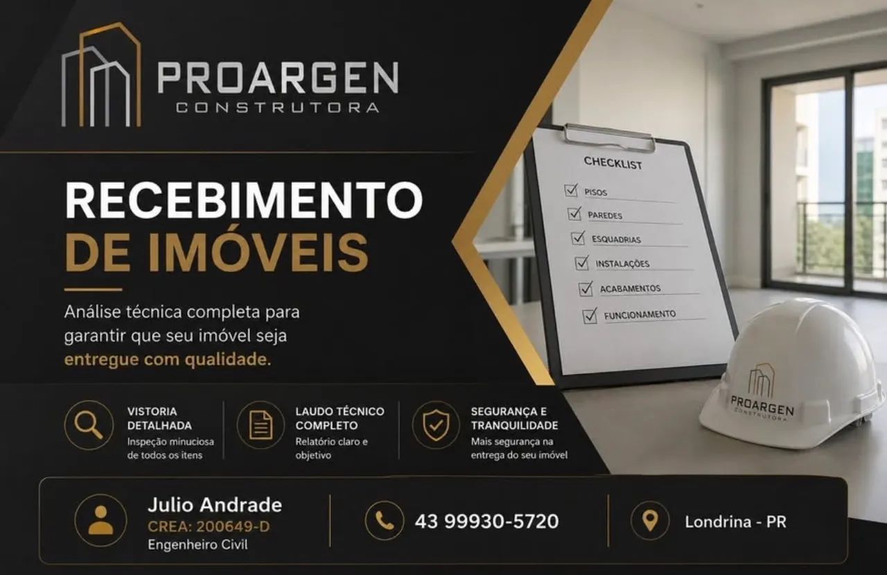 Vistoria de recebimento de imóveis