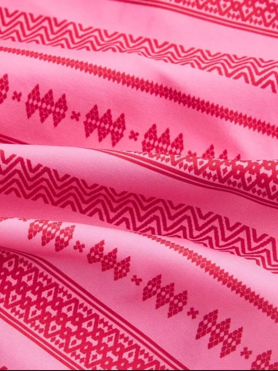 top halter rosa boêmia com decote laço, blusas de verão  - Foto 4