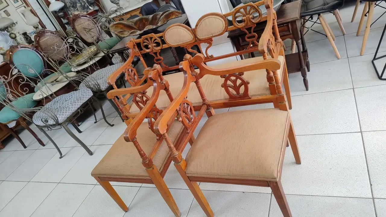 Conjunto de banco antigo 