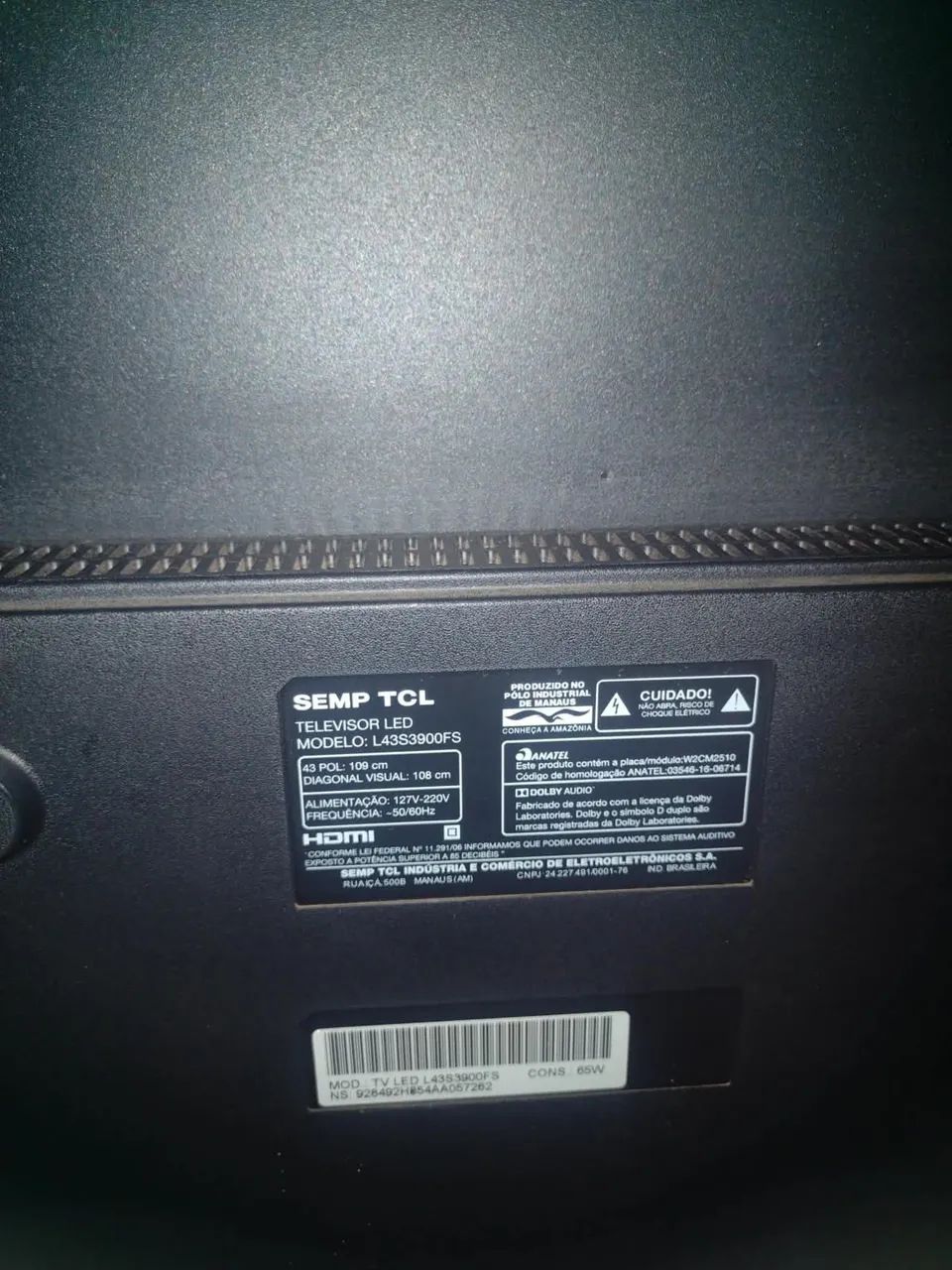 Semp TCL 43 smart tv