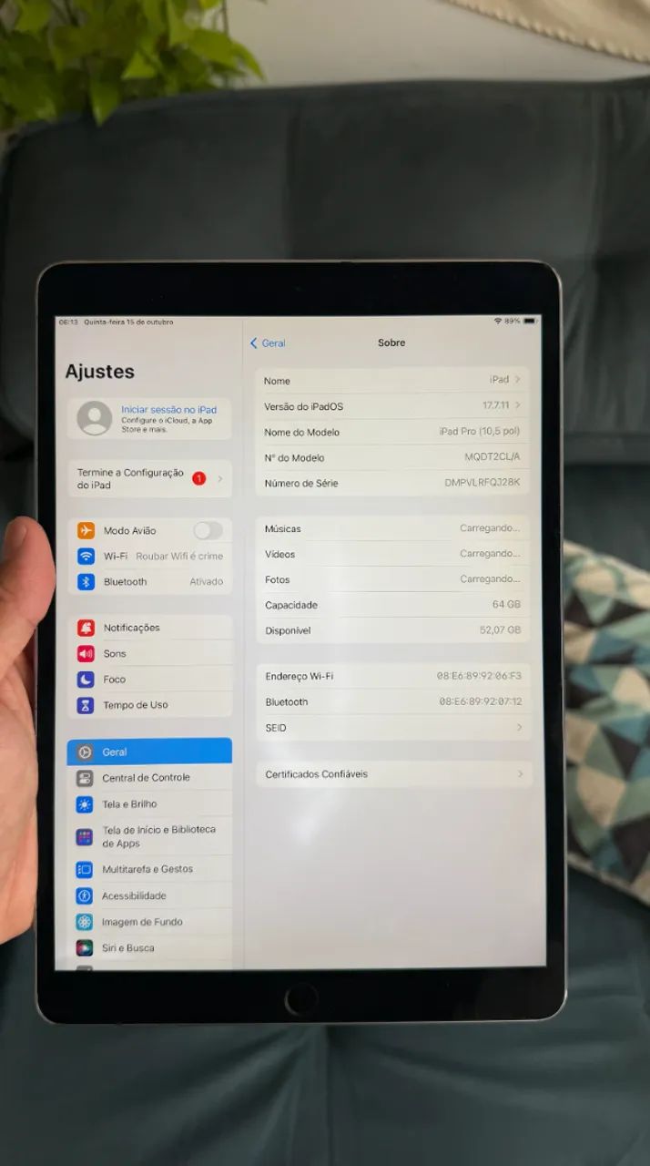iPad Pro de 10,5 polegadas (1ª Geração) - 2017  - Foto 3