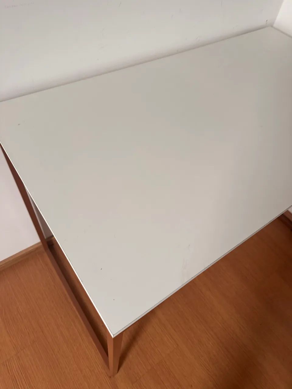 Mesa de escritório estilo industrial (branco e rose) - Foto 5