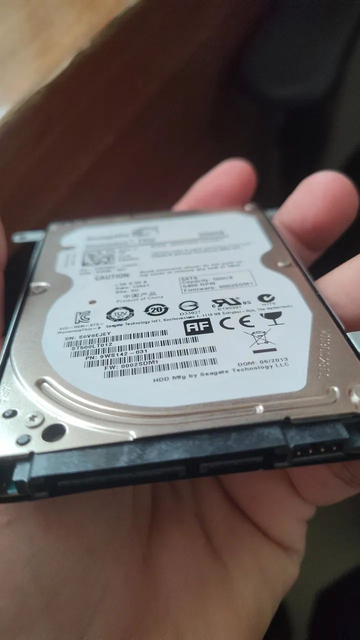 HD Seagate Momentus Thin ST500LT012