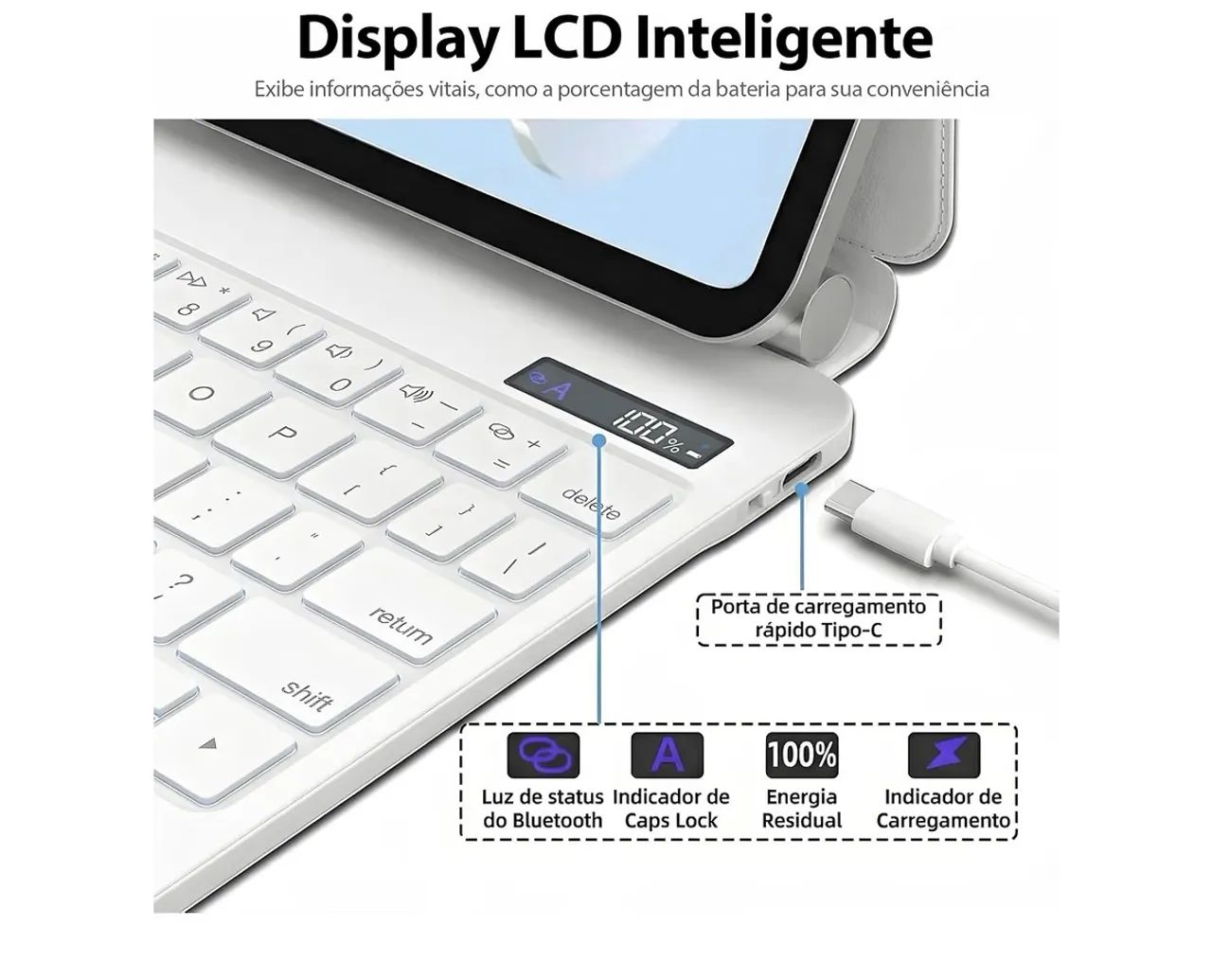 Capa Teclado (tela 10.9) Cor: Preta - Foto 3