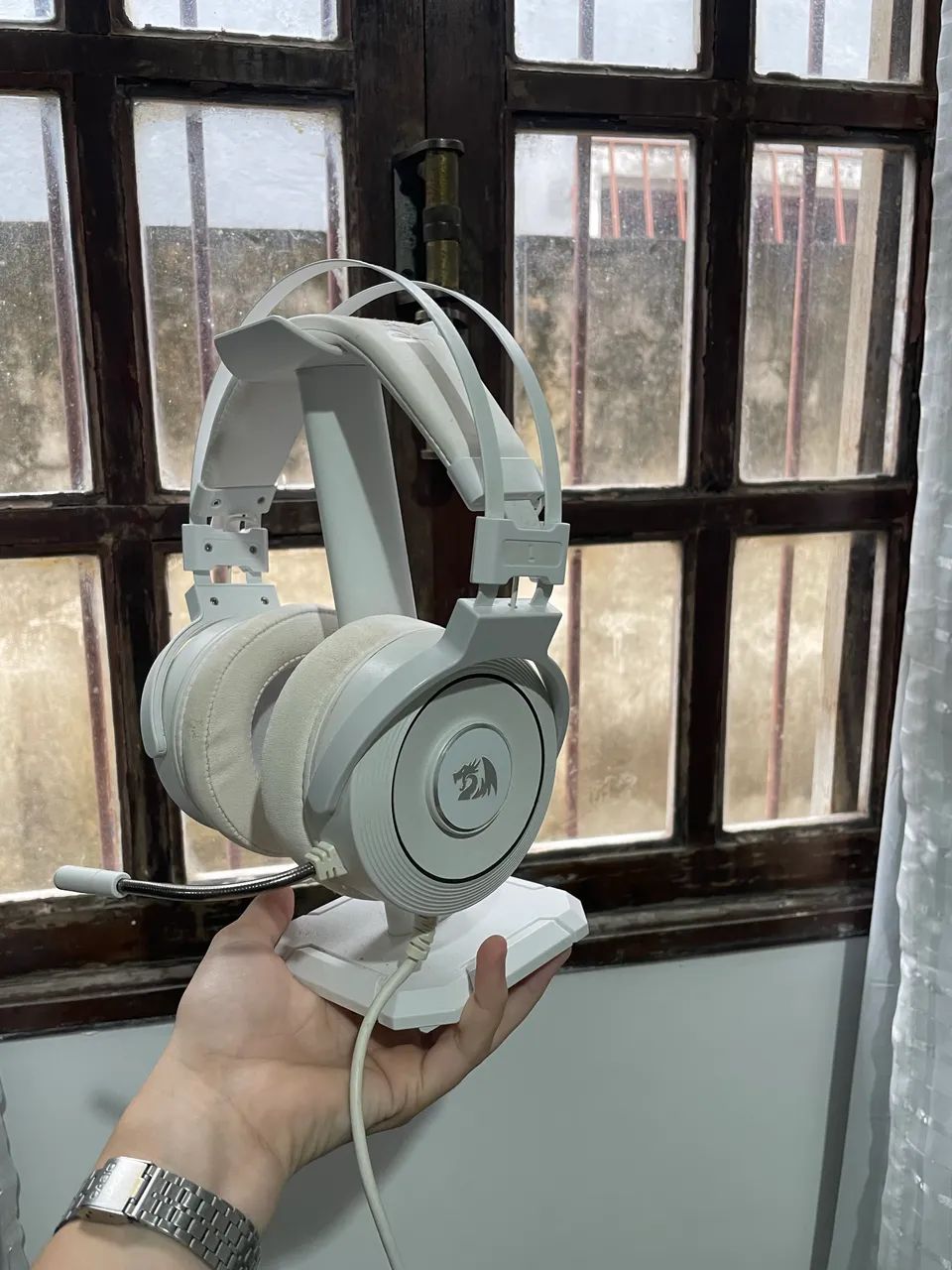 Teclado Rise Mode e Headset Redragon branco  - Foto 5