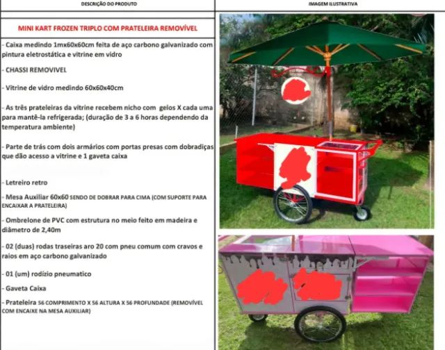 KART REFRIGERADO GELOX EXCELENTE ESTADO - Foto 3