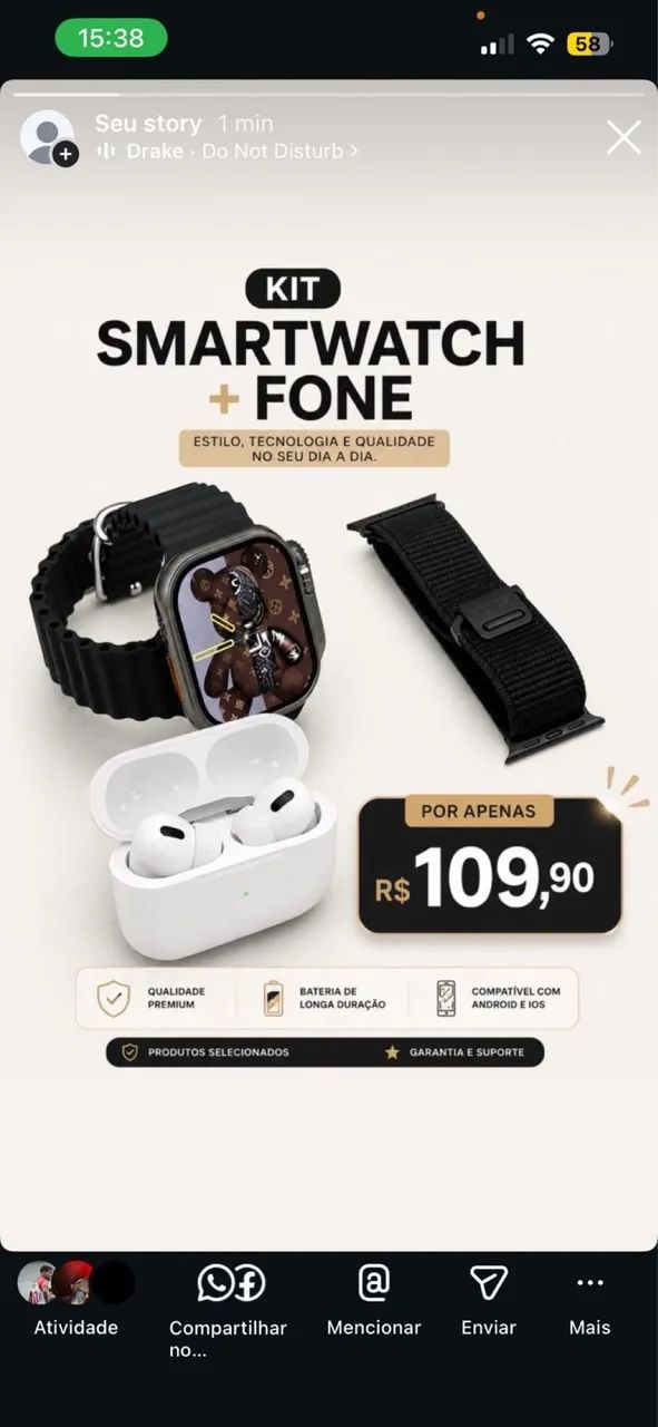 Kit SmartWatch e AirPods 