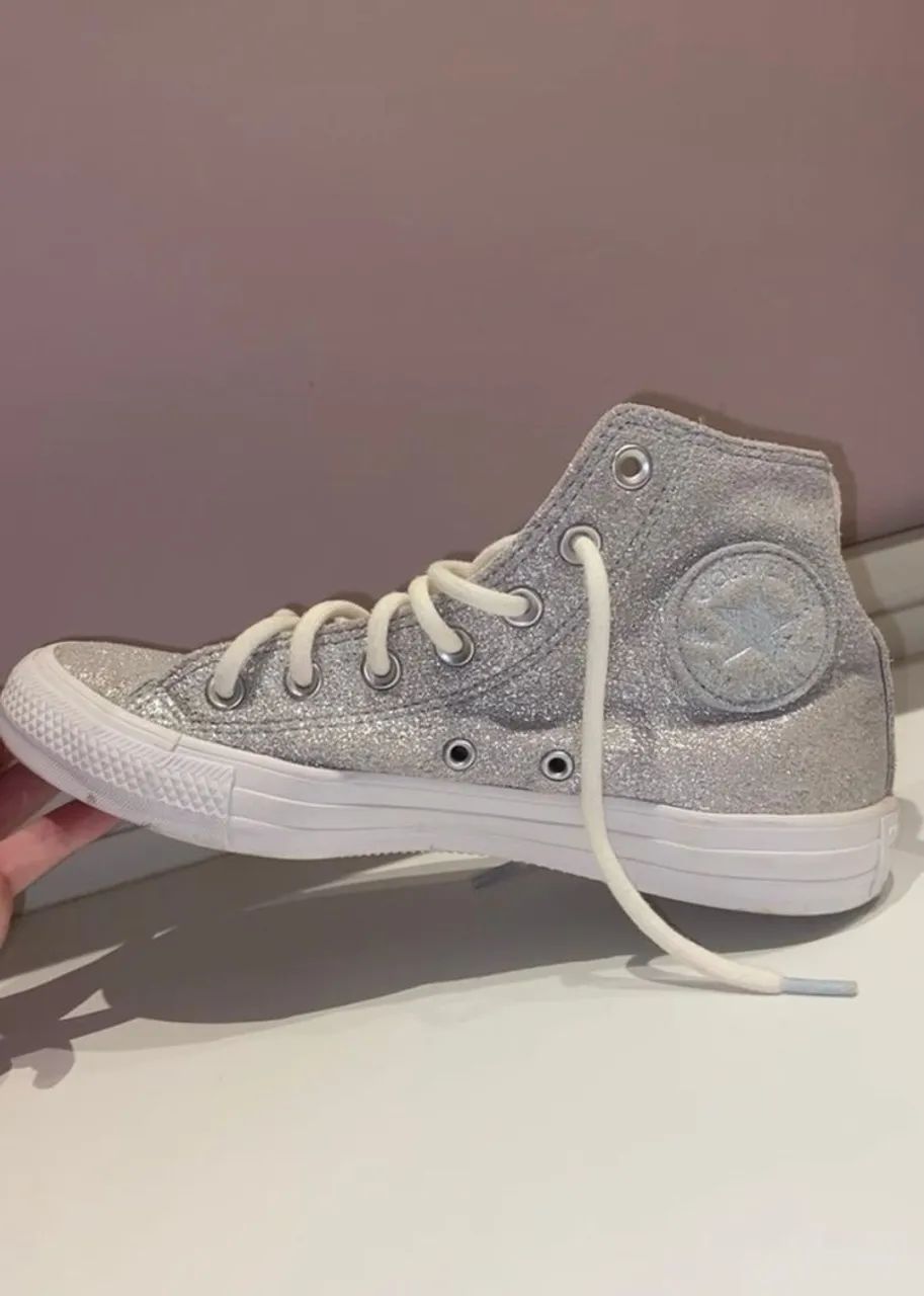 tênis converse chuck taylor all star prata edição limitada! - Foto 2