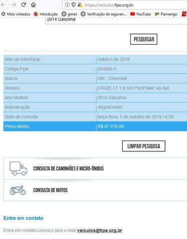 Vendo Cruze 1.8 aut.(flex) 2014 - único dono - Foto 18