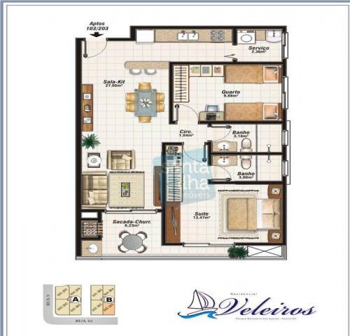 Apartamento residencial à venda, balneário dos açores, florianópolis. - Foto 4