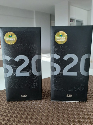 Galaxy S20 Cinza 128GB novo, lacrado na caixa, com nota e 1 ano de garantia
