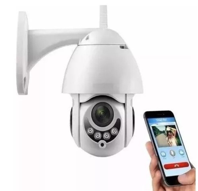 Câmera Ip Externa Wifi Dome Infra Prova D'água Icsee Hd 360º