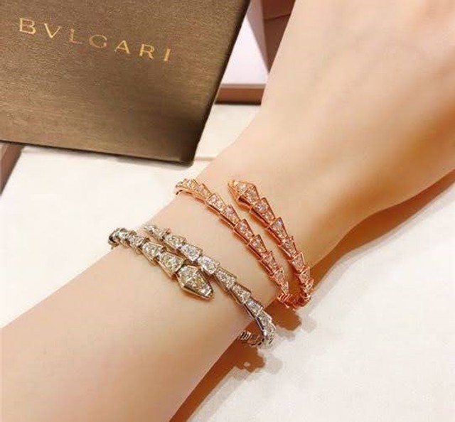Bracelete bvlgari serpente/cobra/diamante 