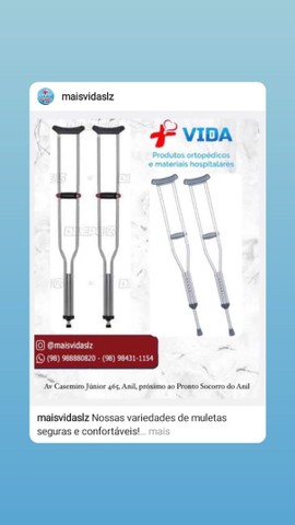 Muletas canadense e axilar