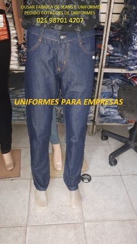 Calças e Bermudas Jeans para Uniformes de Empresas Atacado - Foto 5