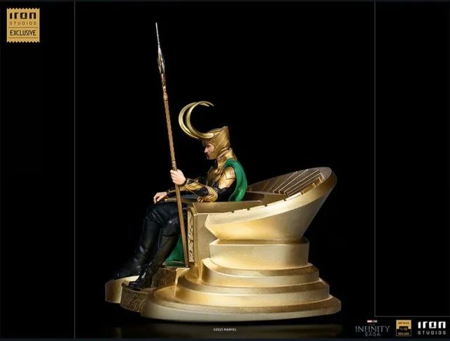 Loki Deluxe The Infinity Saga Iron Studios Exclusivo - Foto 3